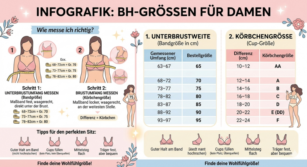 Infografik BH-Größen