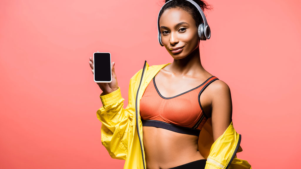 Mädchen im Sport BH mit Bügel