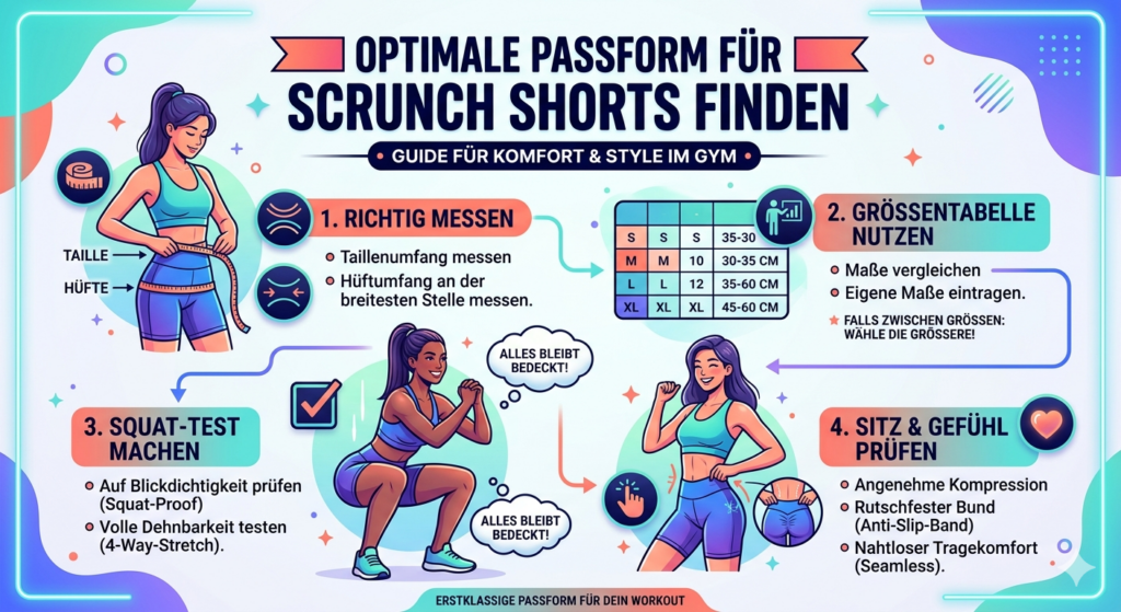 Infografik Scrunch Shorts